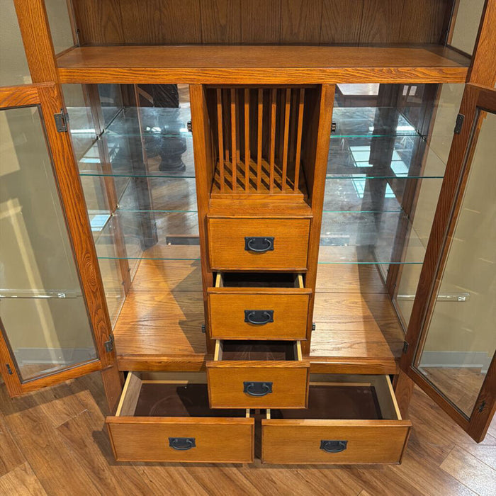 1PC Mission-Style 2-Door Curio(ATH)