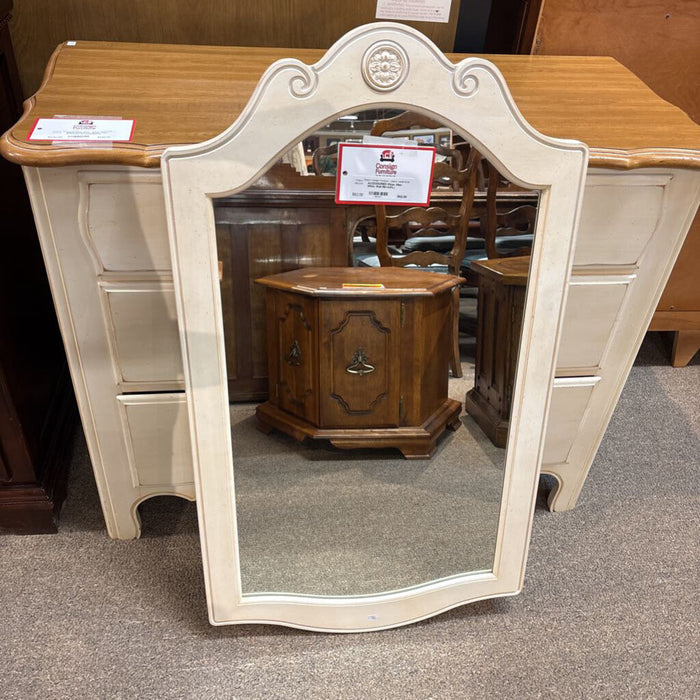 Ethan Allen White Wall Mirror(KL)