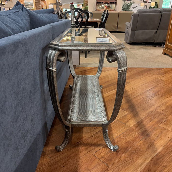 GT/Grey Metal 2-Tier Sofa Table(BAI)