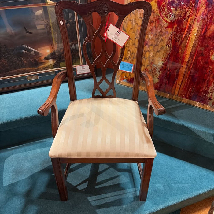 DW Striped Fabric Armchair(LH)