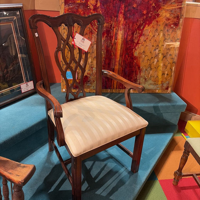 DW Striped Fabric Armchair(LH)