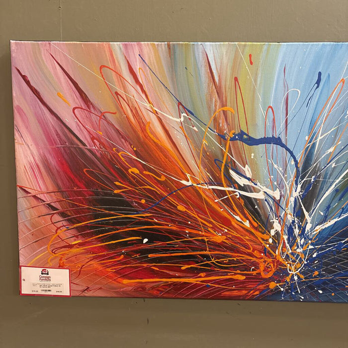 48x24 Joseph Pollack Oil On Canvas (SK)