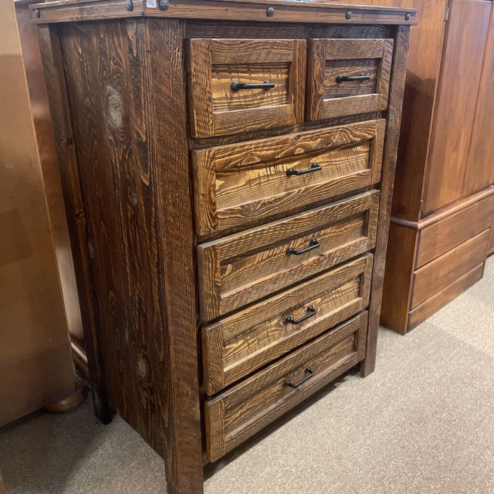 DW 6-Drawer Tallboy Rustic Dresser(KLH)