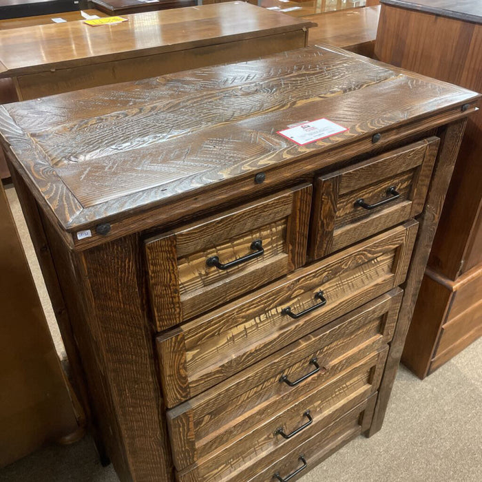 DW 6-Drawer Tallboy Rustic Dresser(KLH)