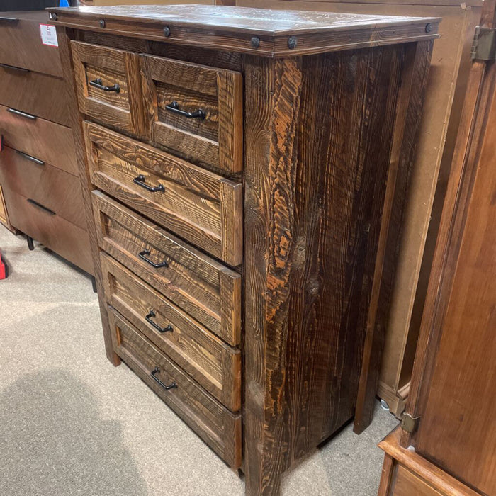 DW 6-Drawer Tallboy Rustic Dresser(KLH)