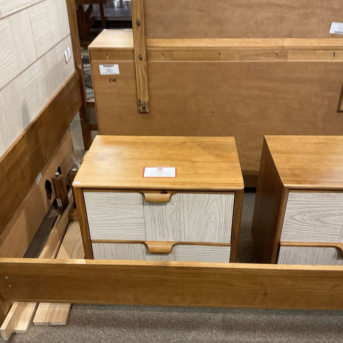 LW Two-Tone 2-Drawer Nightstand(BHA)