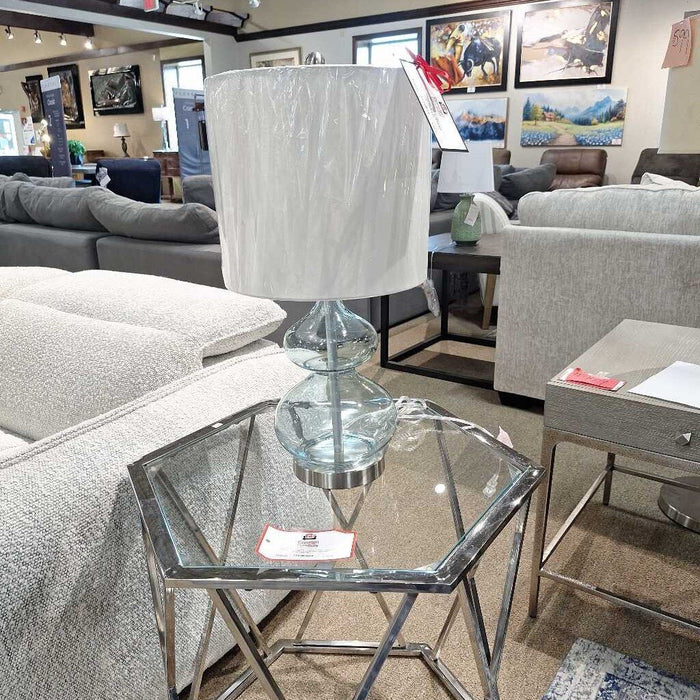 BLUE GLASS LAMP (BBH)