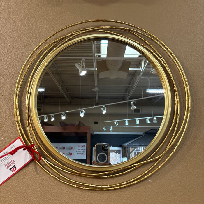 Round Brass 20" Wall Mirror (LS)