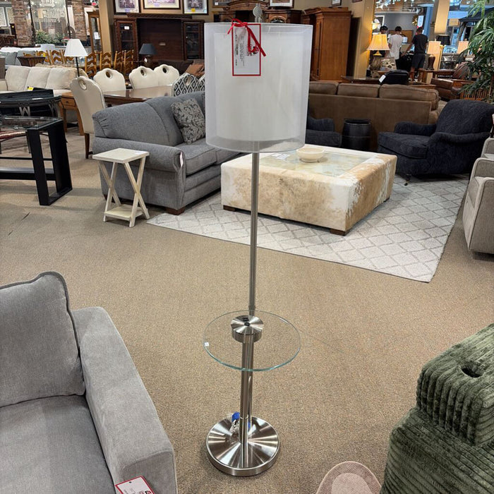 Silver Floor Lamp/GT End Table(TI)