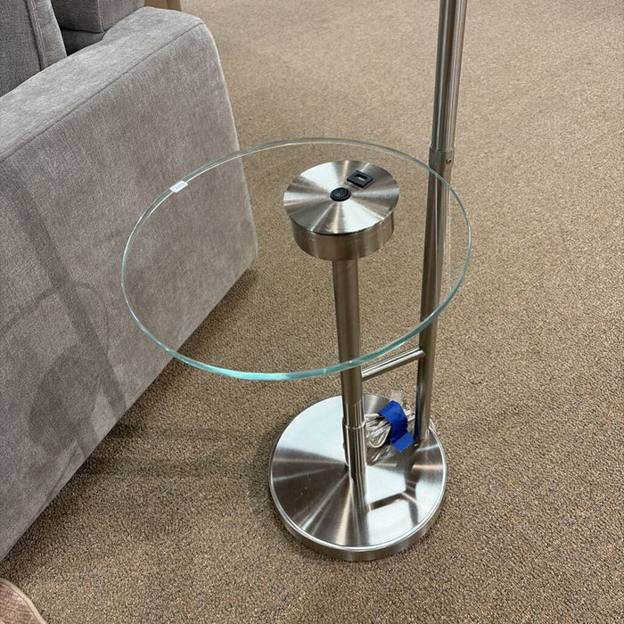 Silver Floor Lamp/GT End Table(TI)