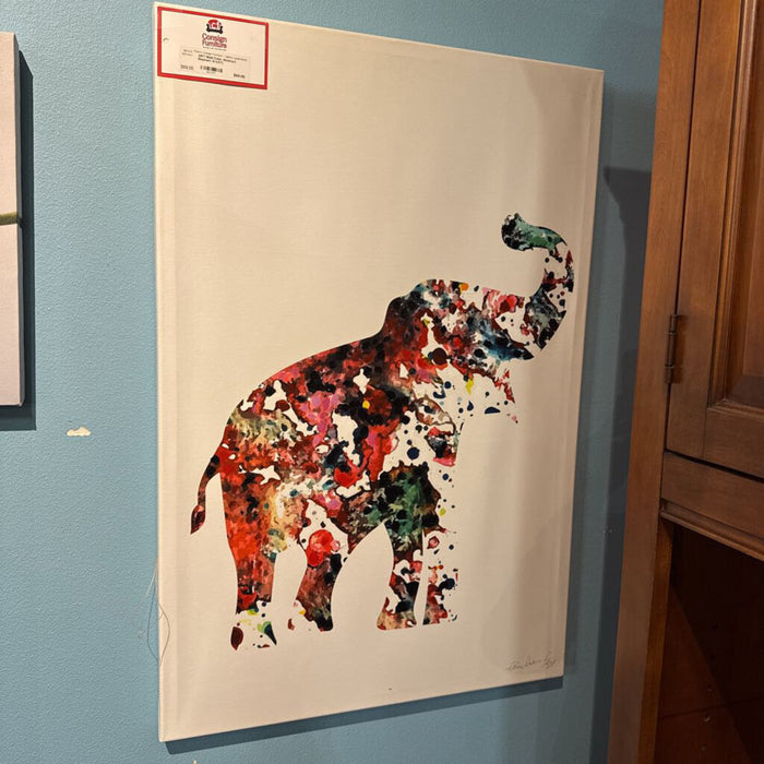 Multi-Color Abstract Elephant Art(AT)