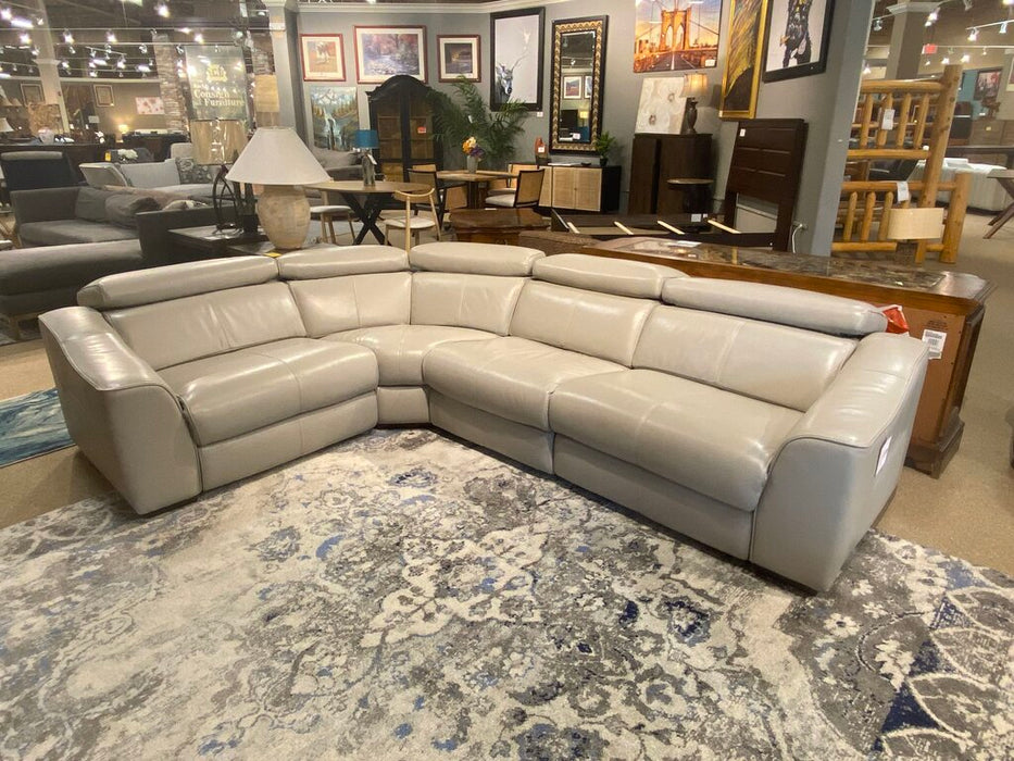 Dania Leather Powered Sectional(LSHH)