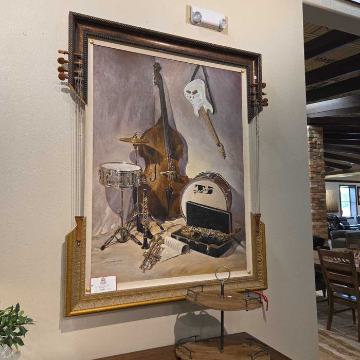 Large Guitar Framed Music Art(LSH)