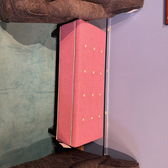 Purple/Pink Tufted Ottoman(SK)