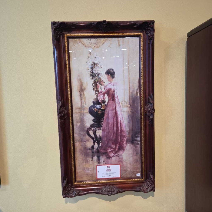 DW Ornate Framed Woman Art(AA)