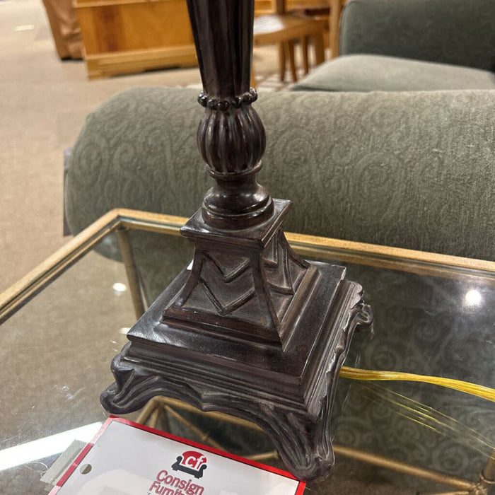 Thin Dark Ornate Table Lamp(LH)