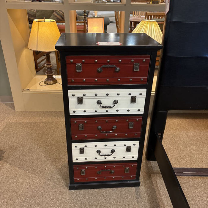Multi-Color DW 5-Drawer Tallboy(BHA)