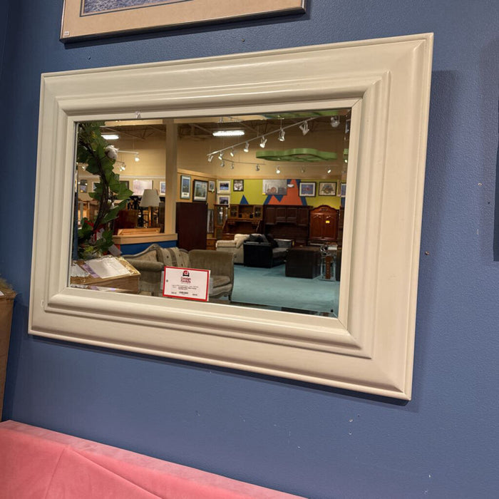 White Framed Wall Mirror(AT)