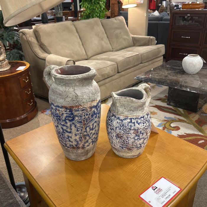 S/2 Grey/Blue Pitchers(KL)