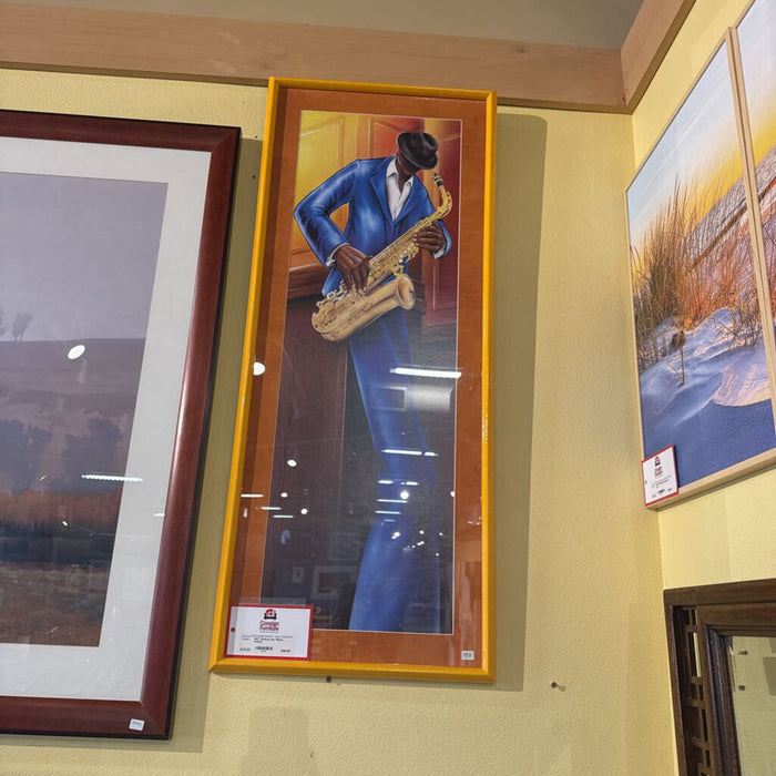 Vertical Jazz Player Art(LS)