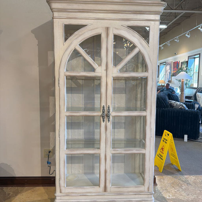 White Rustic Tin Roof Cabinet(KLH)