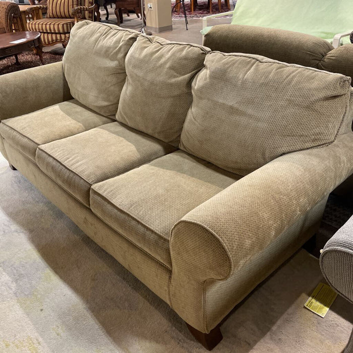 Tan Fabric Sleeper Sofa(BTK)