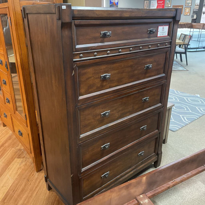 DW Tall Rustic 5-Drawer Tallboy(ALK)