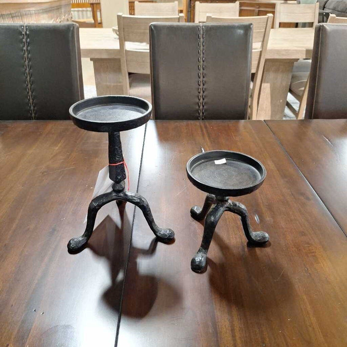 S/2 Black/Metal Small Stands(LH)