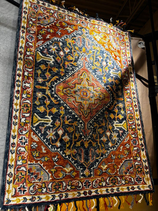 Multi-Color Tassled Rug(SK)