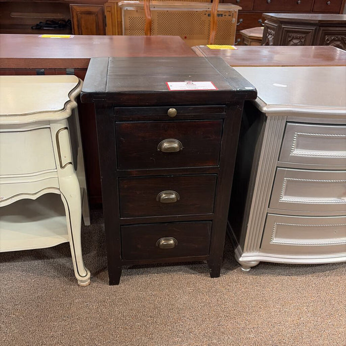 3-Drawer Wood Nightstand(SK)