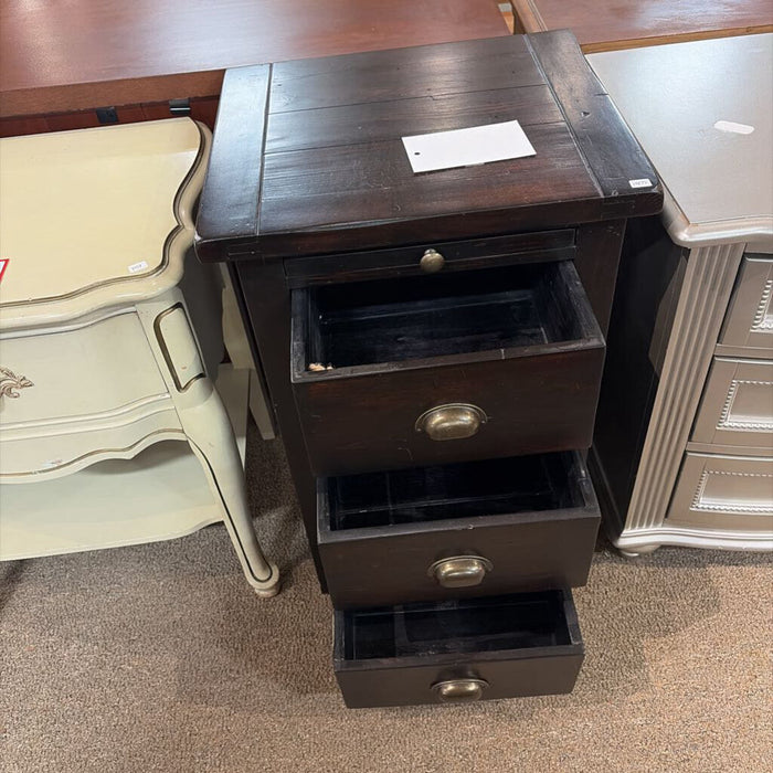 3-Drawer Wood Nightstand(SK)