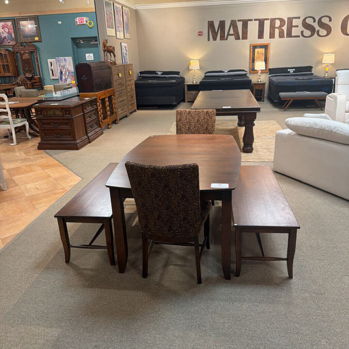 DW Table W/ 2 Chairs + 2 Benches (SLH)