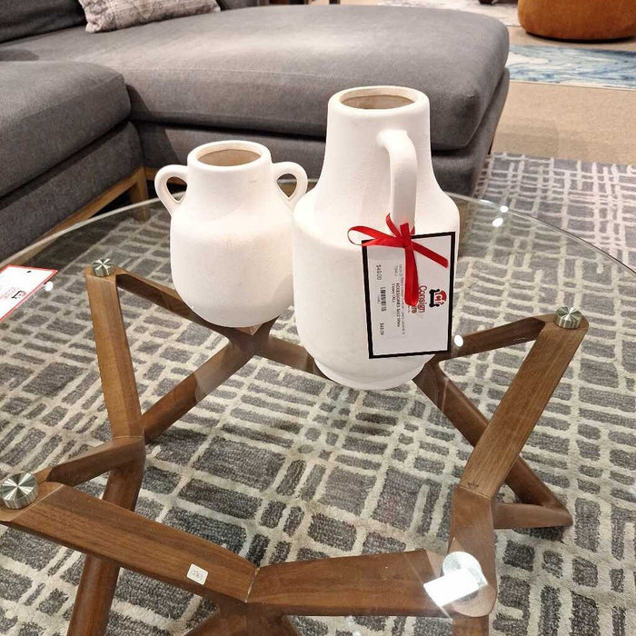 Set/2 White Vases (AL)