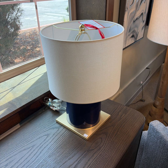 Blue/Gold Thick Table Lamp (AT)