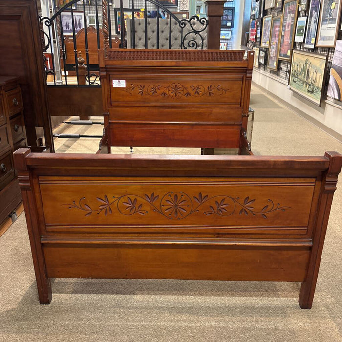 Antique Cherry Wood Full Bed (BAH)