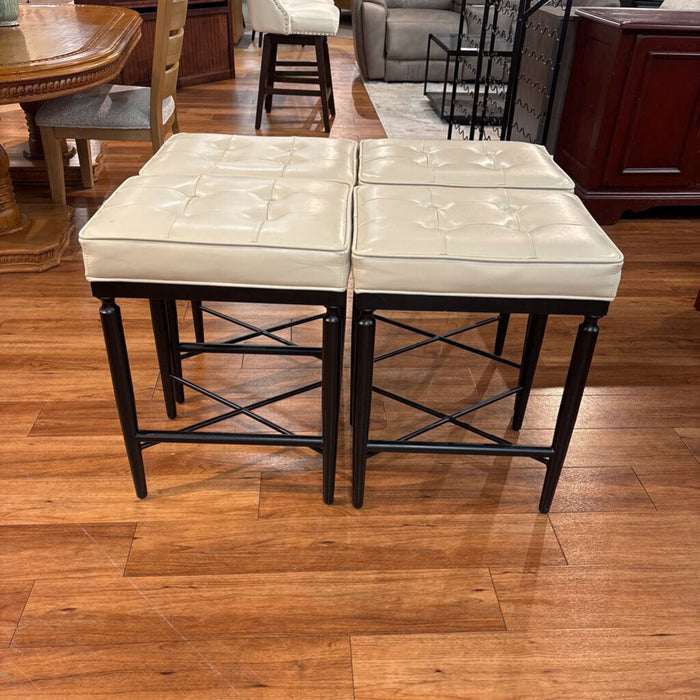 x4 White Ballard Design Stools (BTI)