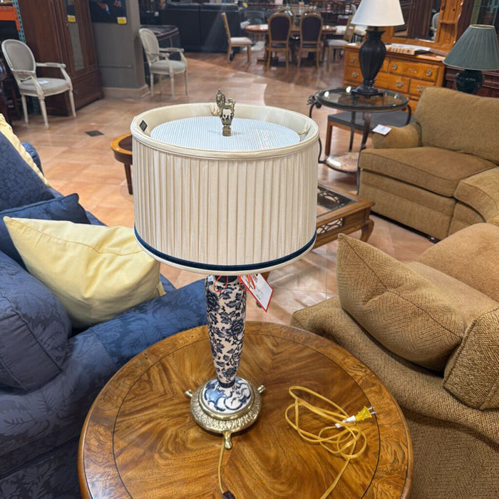 Blue/White/Gold Accented Lamp(AT)