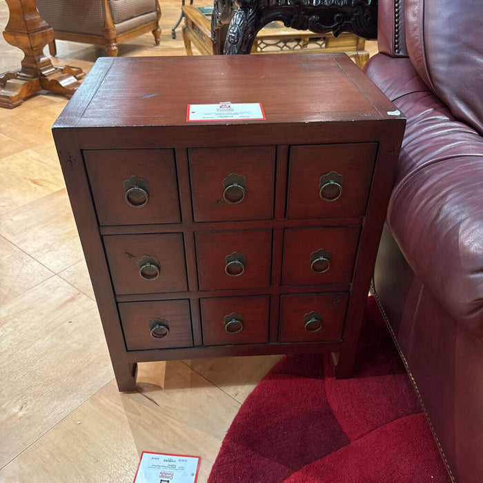 Red Bassett Cubby End Table(BAI)