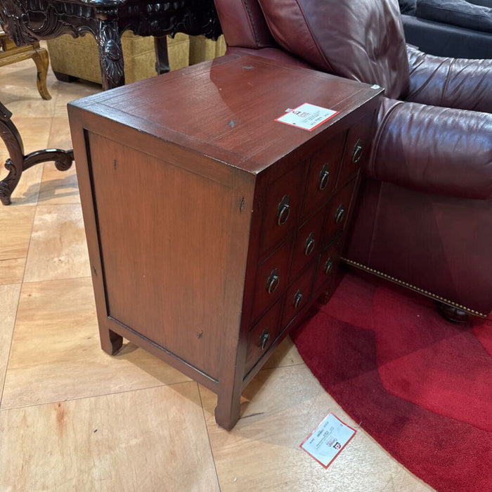 Red Bassett Cubby End Table(BAI)