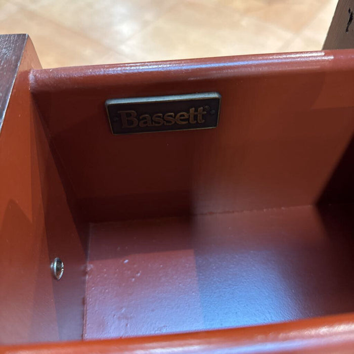 Red Bassett Cubby End Table(BAI)