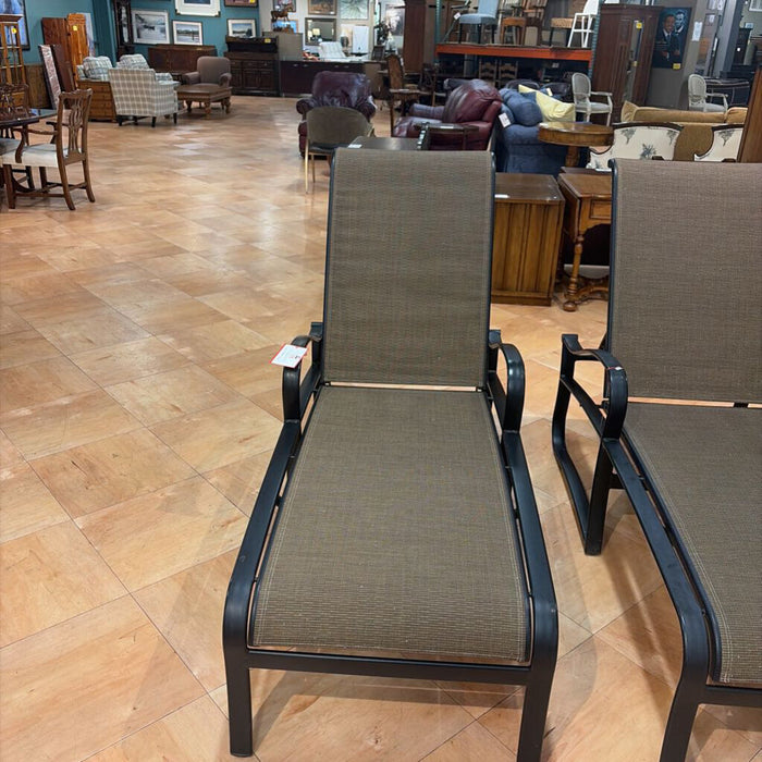 Black/Brown Patio Lounger(TI)