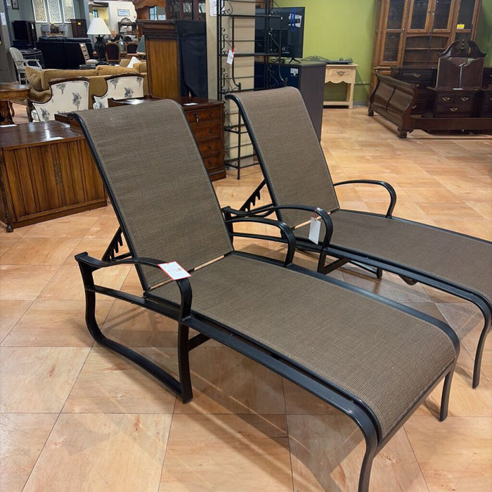 Black/Brown Patio Lounger(TI)