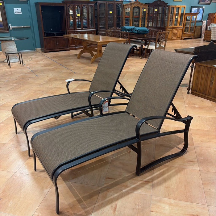 Black/Brown Patio Lounger(TI)