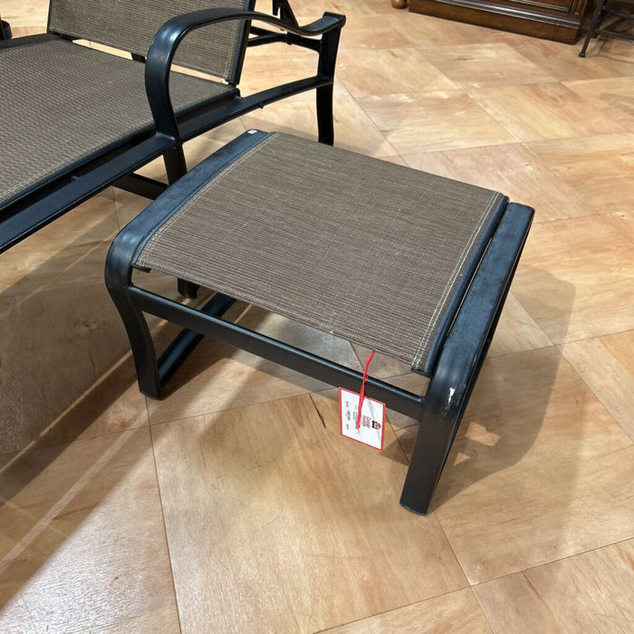Brown/Black Patio Ottoman(AT)