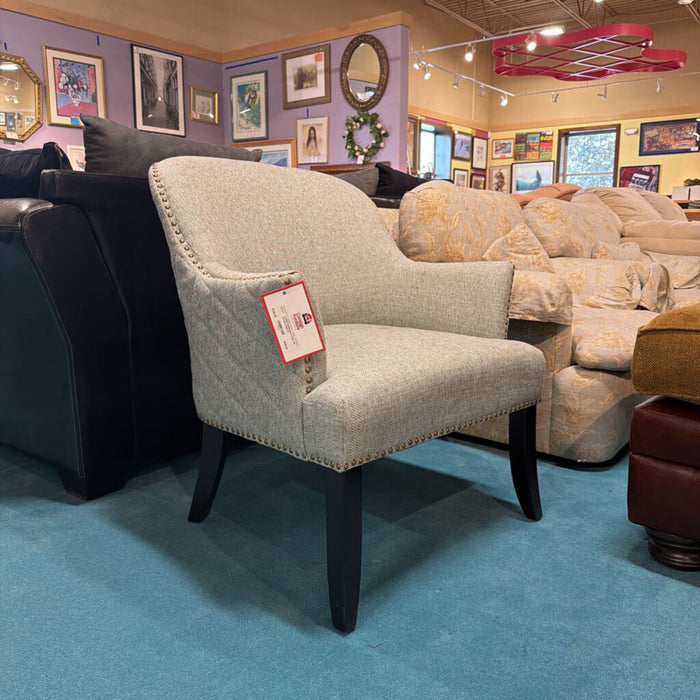 Grey Fabric NH Accent Chair(TI)