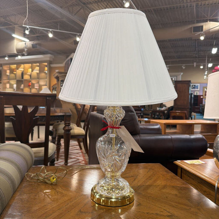 Small Glass/Gold Table Lamp(BA)
