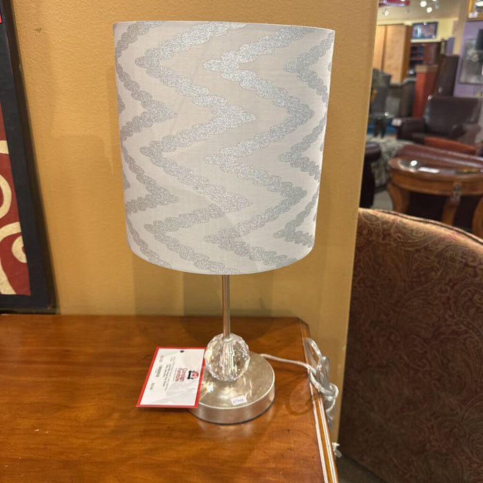 Small Grey Shade Table Lamp (BA)