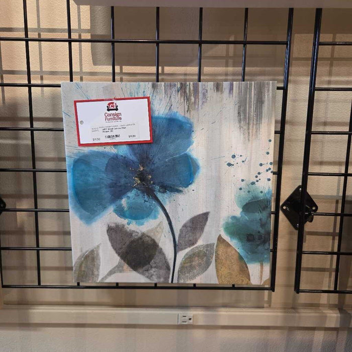 Small Canvas Blue Flower (M)