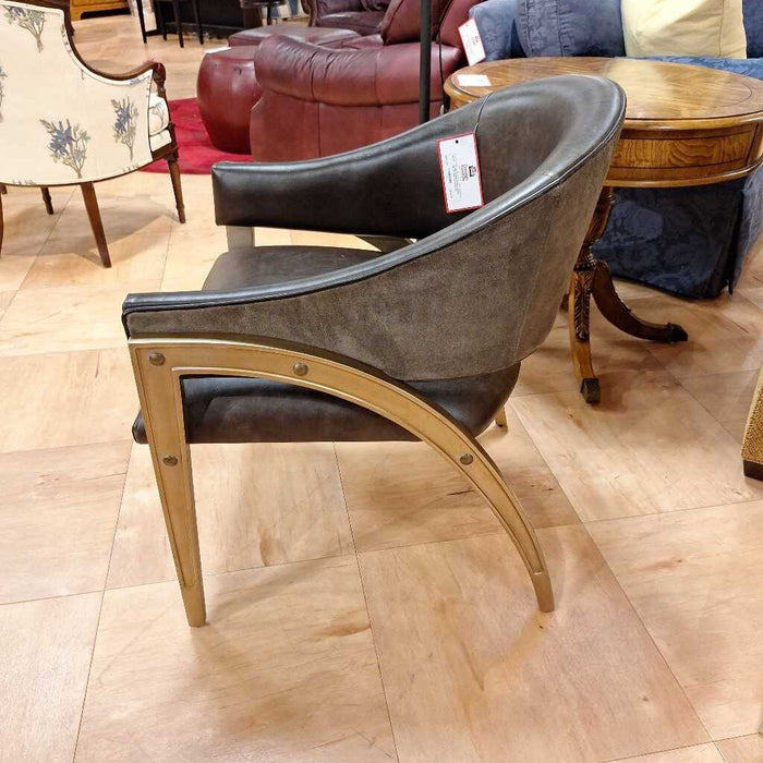 Brown Leather CH w/ Gold Accent(ALK)