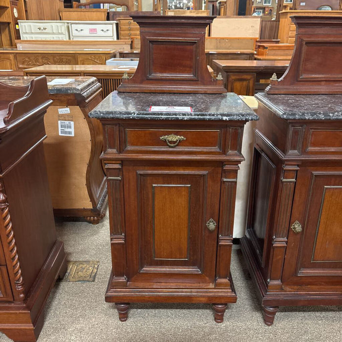 Marble Top Antique Nightstand (TI)